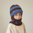 thumbnail image 3 of Kids Winter Knitted Hat and Fleece Neck Warmer Scarf Set for Boys Girls Age 1-11 Years, 3 of 4