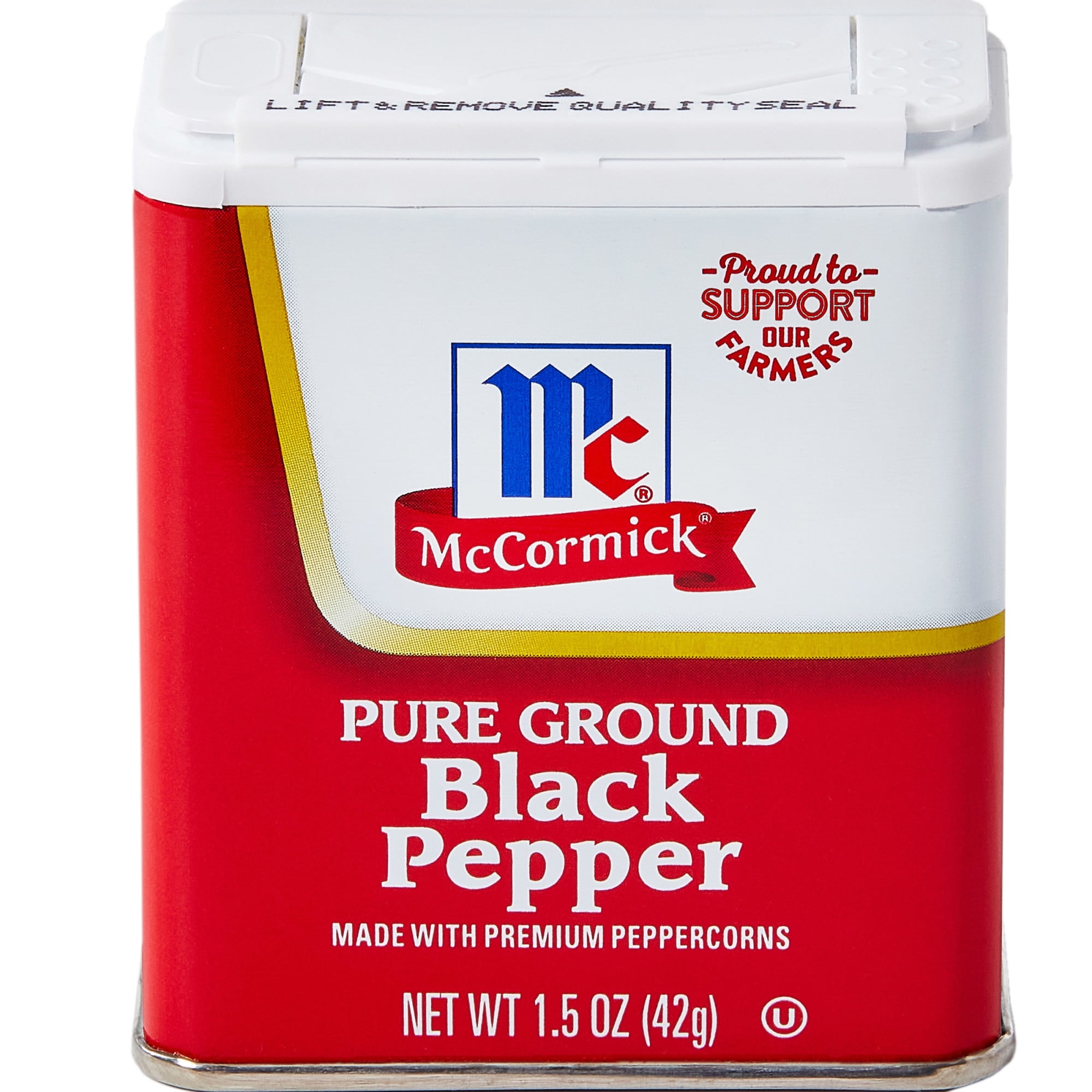 McCormick Black Pepper - Pure Ground, 1.5 oz