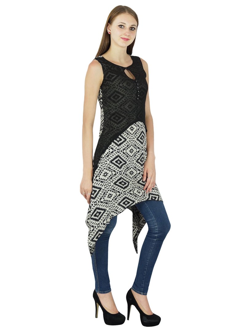 asymmetrical indian dress Asymmetrical Fuchsia Tie And Dye Indo Western Dress main image 0