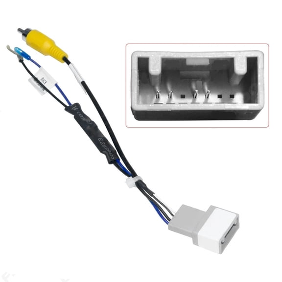 Phyun 7-Pin Reverse Camera Output Video Adapter Wiring Cable For Honda Crv Original Factory Camera Video Output