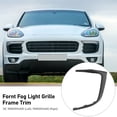 thumbnail image 4 of Front Fog Light Grille Frame Trim, Front Fog Lamp Intake Grille Frame, Antiwear ABS Front Bumper Air Guide Trim Shell For 958 2015 To 2018, 4 of 8