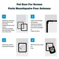 LESYPET Dog Door for Screen Door Large Breed, Dog Screen Door Sliding