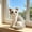 D, variant on HAJAGP Sitting Head-Tilted Cat Plush Toy Soft Stuffed Animal Doll Cute Decor for Bedroom Living Room Easter Gift (Style B)