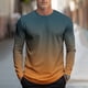 thumbnail image 1 of Amzcrzy Sudadera Para Hombre, Moda Informal, Estampado Deportivo, Manga Larga, Cuello Redondo, Blusas, Camisas, Amarillo, L, 1 of 5