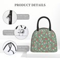 thumbnail image 4 of Easygdp Retro Hippie Groovy Mushroom Bolsa de Almuerzo Insulada Grande, Forro de Aluminio, Diseño Espacioso, a Prueba de Fugas, Ideal para Trabajo, Picnics, Viajes y Actividades al Aire Libre, 4 of 6