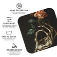thumbnail image 3 of Disketp Skeleton Hand Rose Butterfly Funny Coasters,4 Pcs Leather Coasters with Holder, Perfect Housewarming Hostess Gifts,Protect Furniture from Water Marks Scratch and Damage-Square, 3 of 6