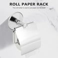 thumbnail image 3 of Stainless Steel Toilet paper Holder Heavy Duty Suction Wall Mount Toilet Tissue Paper Holder Bathroom Paper Roll Holder, 3 of 9