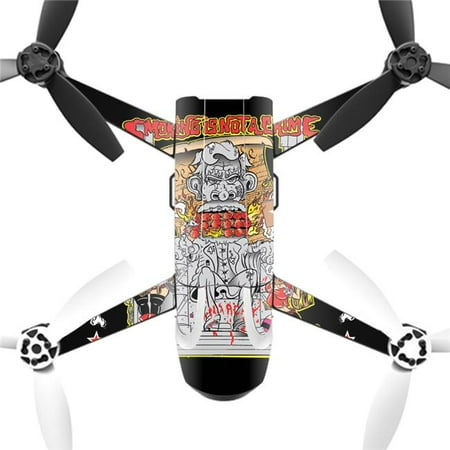 MightySkins PABEBOP2-Smoking Abe Skin Decal Wrap for Parrot Bebop 2 Quadcopter Drone - Smoking Abe