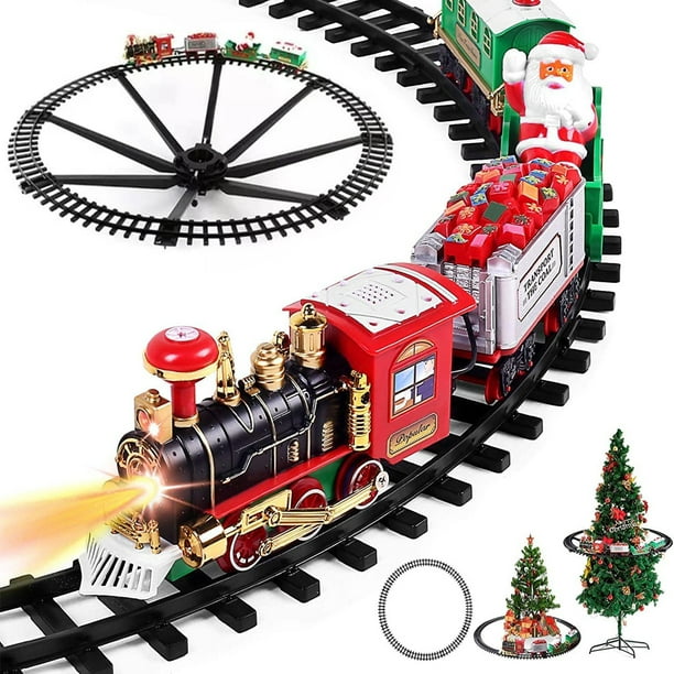Electric Train Set for Kids, BatteryPowered Train Toys with Light