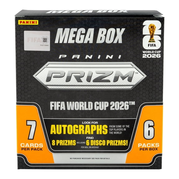 Collectible 2026 Panini Prizm Fifa World Cup Trading Cards Mega Box