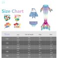 thumbnail image 2 of 3Pcs Mermaid Tails compatible Swimming compatible Girls Swimsuit Princess Bikini Costume Bathing Suits Set compatible Kids Gift_Gift Of G, 2 of 5