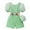 Green, variant on KyCheLot Toddler Baby Girls Rompers Stretchy Crewneck Short Sleeve Soft Shorts Jumpsuit 18 Months-6 Years