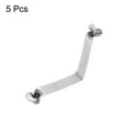 thumbnail image 3 of Unique Bargains 5pcs Double Button Kayak Paddle Snap Spring Clip 39mmx5.9mm V Shaped Hollow Lift Telescopic Locking Pole Clips, 3 of 5
