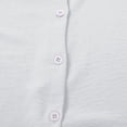 thumbnail image 7 of CAIXIA Classic Pleated Textured Blouse for Women with Lapel Collar and Roll Up Sleeves Lightweight Summer Button Down Shirt Blouses For Women,White, 7 of 7