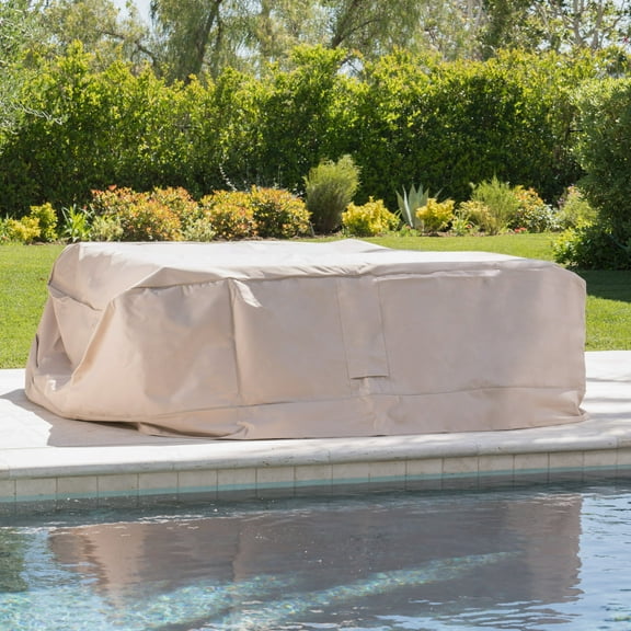 Guard Outdoor Waterproof Fabric Chat Set Cover, Beige