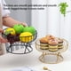 thumbnail image 5 of Cesta de almacenamiento Bearachild Bandeja de frutas hierro Decoración del hogar Negro grande, 5 of 6