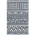 thumbnail image 4 of Martha Stewart  Indoor/Outdoor Staika Casual Machine Washable Rug 2' x 7' Runner - Creme/Navy, 4 of 5