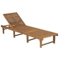 thumbnail image 2 of Carevas Folding Sun Lounger with Cushion Solid Acacia Wood, 2 of 7