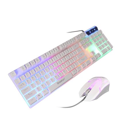 mmirethe Keyboard And Mouse Kit Colorful Backlight Keyboard And Mouse ...