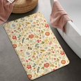 thumbnail image 2 of Pioneer Flower Floral Print Pattern Bathroom Rugs Mat, Non Slip Microfiber Bathroom Rug with Rubber Backing, Soft Mats for Bathroom Floor Tub Shower, 20"x32", 2 of 5