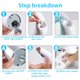 thumbnail image 5 of Billuyoard Dispensador automático de plástico, funciona con pilas, inteligente, sin contacto, Sensor IR, manos libres, Gel, a mano, limpieza de Type5 NO5, 5 of 6