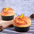 thumbnail image 2 of 100Pcs Gold Aluminum Foil Baking Cups with Lids (50 Cups + 50 Lids), 5oz Mini Dessert Pans, Disposable Cheesecake Molds for Cream Puddings, Tiramisu, Cupcakes, Elegant Party Favor Tins,pink color, 2 of 8