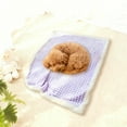 thumbnail image 6 of Honmine Checkered Dog Blanket,Jacquard Sherpa Blankets for Small Dog and Cats, Cute Aesthetic Style Fluffy Fleece Pets Blanket for Couch Protection Washable, 27"x19", 6 of 6