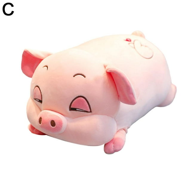 Couette Oreiller Animal Poupée Cochon 2 en 1 Coussin de Voiture Couverture Multifonction` J2G6
