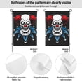 thumbnail image 2 of XMXY Skull Red Clown Joker Garden Flags Double Sided,Farmhouse Holiday Yard Outdoor Sign Decor Flag, 28"x40" inch, 2 of 7
