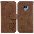 thumbnail image 2 of Compatible with Samsung Galaxy S9 Embossed Cute Tiger Flip Folio Wallet Case Card Pocket Holder Cover, 2 of 5