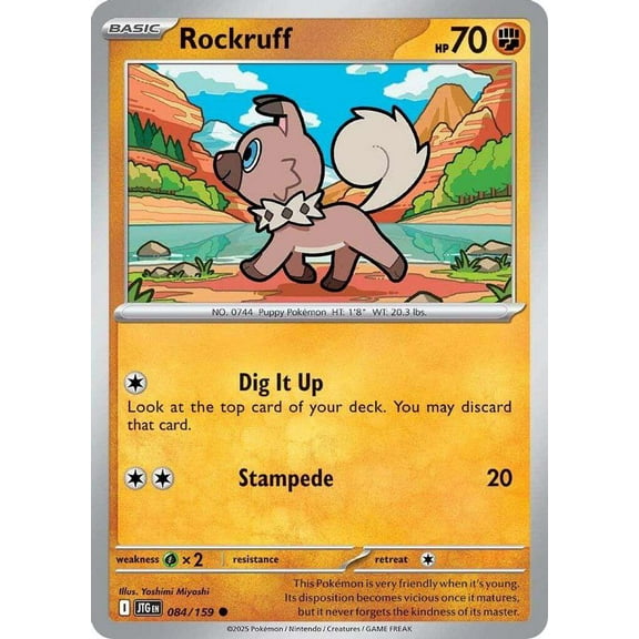 Pokemon Journey Together Common Rockruff #84