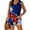 Navy, variant on QUNYINEY Women’s Tank Tops Long Independence Day Summer Tops V Neck Sleeveless Loose Fit Casual Patriotic Women Shirts