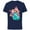 Navy, variant on Disney Princess Ariel, Rapunzel, and Aurora Gifts - Short Sleeve Cotton T-Shirt for Adults - Customized-Black