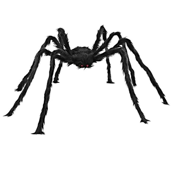 JOGZMZ Large Halloween Spider, 23.60 Inch Halloween Haunted House Prop Black Spider Ornament, Halloween Decoration Party Supplies