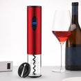 thumbnail image 6 of Electric Wine Opener - Electric Bottle Opener with Foil Cutter - One-click Button Automatic Wine Opener - Battery Operated - Reusable Wine Corkscrew With Light for Wine Lovers Gift (Red), 6 of 8