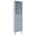 thumbnail image 2 of Tall Bathroom Corner Cabinet with Drawer, Corner Bathroom Storage Cabinet with Doors, Adjustable Shelves amd Open Shelves, Slim Bathroom Floor Corner Cabinet for Kitchen, Bathroom (Blue Gray), 2 of 9