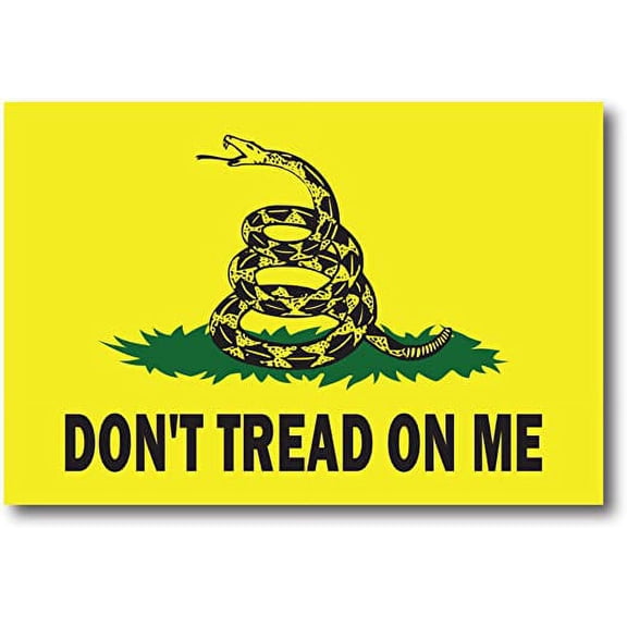 Don't Tread on Me Gadsden Flag 3" x 5" Car Decal