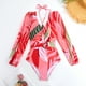 thumbnail image 4 of Trajes de baño tankini para mujer Traje de baño estampado diario para mujer Traje de baño conservador de cuerpo unido Conjunto de dos piezas con falda de playa estampada, 4 of 9