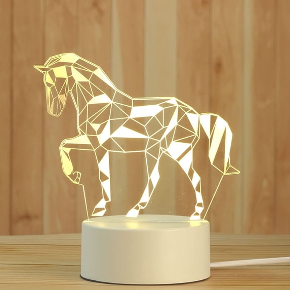 LINLIN 3D Night Light, LED Night Light USB Powered LED Lights Desk Table LED Bedside Lamp for Kids Nightlight for Home Decoration