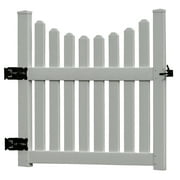 Vita 49"L x 2"W x 44"H Vinyl Cottage Picket Gate White VA84258