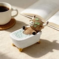 thumbnail image 5 of Yunuuuoa 5 Packs Funny Cow in Bathtub Resin Figurine Whimsical Bathroom Decor Statue with Eye Mask Cute Animal Sculpture Home Desk Office Shelf Decor Novelty Gift, 5 of 6