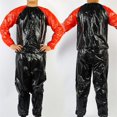 thumbnail image 3 of Sudadera de fitness con rayas rojas y negras, sudadera de entrenamiento para ejercicio, quema de grasa para hombres y mujeres (xxl), 3 of 3