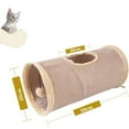 thumbnail image 2 of Juguete para gatos con forma de tubo de conejo, túnel de agilidad para gatos, túnel de juego plegable hecho de gamuza para todos los gatos y animales pequeños., 2 of 6