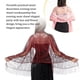 thumbnail image 4 of Sonducket Bufanda para mujer, bufandas, chales con borlas de flores, elegante capa nupcial para dama de honor, capa de boda, chal Vintage Ropa, zapatos y accesorios Miscelánea Rosado, 4 of 6