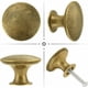 thumbnail image 5 of Perillas de gabinete de latón antiguo con forma de hongo elegantes, superficie lisa para un agarre fácil, herrajes sólidos para gabinetes perfectos para diversas aplicaciones de muebles, 5 of 5
