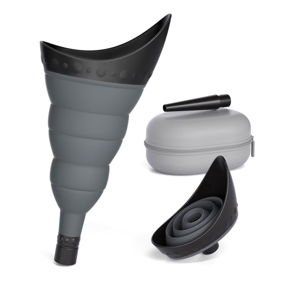 TRIPTIPS Pee Conch Foldable Female Urinal Device – Portable Funnel with Tube & Case – Portable Urinals being Sanitary Installations for Outdoor Activitie