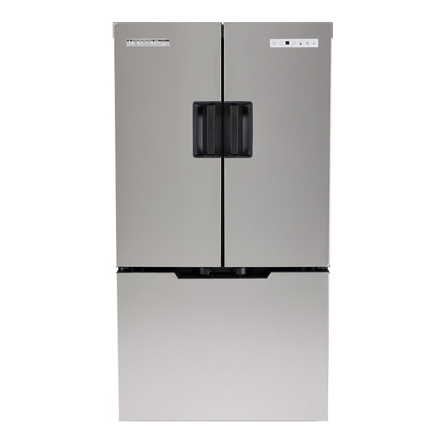 Norcold Refrigerator /Freezer N15DCIMSS Refrigerator /Freezer; Dual Compartment 3 Door Refrigerator With Freezer; Permanent; 15 Cubic Foot; 6.5 Amp Draw At 12 Volt DC; Direct Current Only