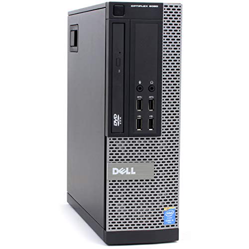 Dell Optiplex 9020 Small Form Desktop, Quad Core i7 4770 3.4Ghz, 8GB DDR3  RAM, 256GB SSD Hard Drive, DVD-RW, Windows 10 Pro (Certified Used)