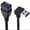 Bend downward, variant on Yammee USB3.0 Male to Female Extension Cable 90Degree Angle USB3 Cable USB Extender Cord for Fast Data Transfer &Space Saving