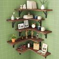 thumbnail image 3 of Fairy 0.6'' x 16.1'' 2-Tier Dark Carbonized Black Floating Shelf (5 Count), 3 of 5